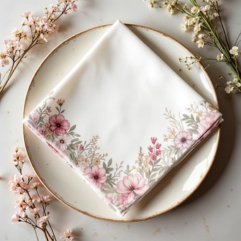 Free Table Decoration Napkin illustration and picture