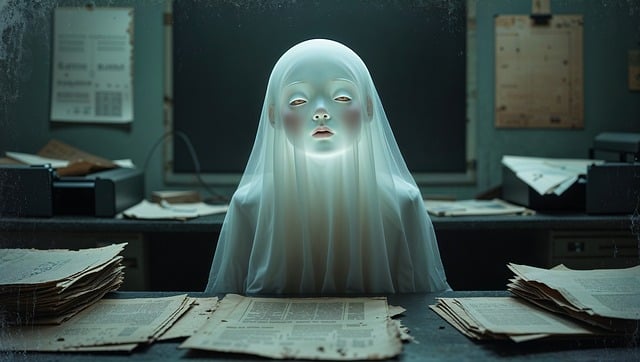 Free ai generated ghost spooky illustration