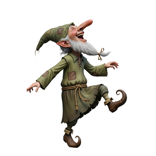 Free ai generated dwarf elf illustration