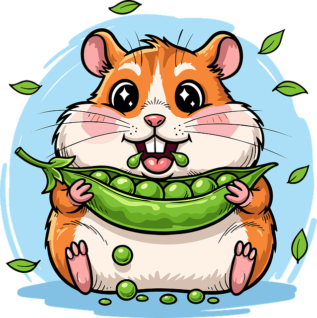 Free ai generated hamster cartoon illustration