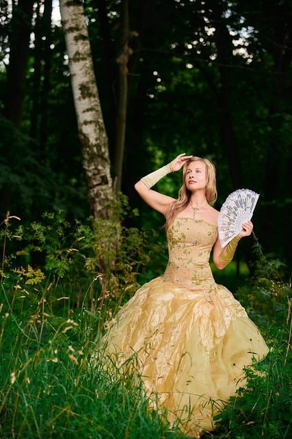 Free Woman Ball Gown photo and picture
