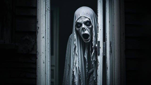 Free ghost horror creepy illustration