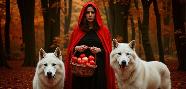 Ai Generado, Cesta, Manzanas, Misterioso