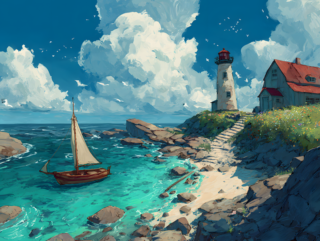 Free ai generated sea seawater illustration