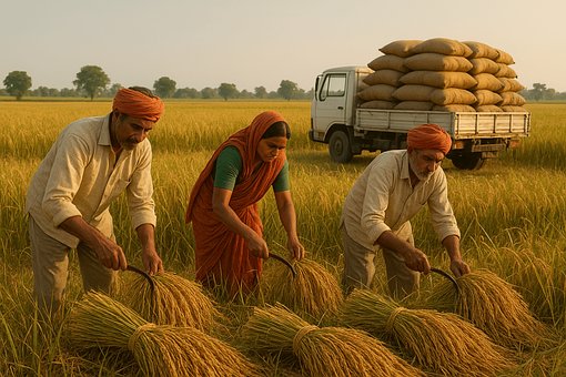 Free Export Rice ai generated image and illustration