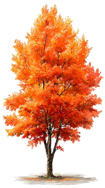 Download Orange Tree, Autumn, Fall Foliage. Royalty-Free Stock ...
