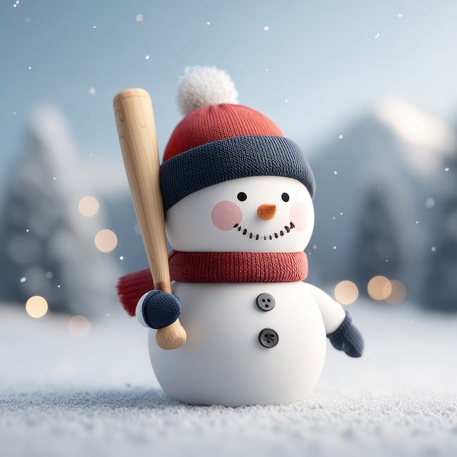 Free frozen blurry snowflakes illustration