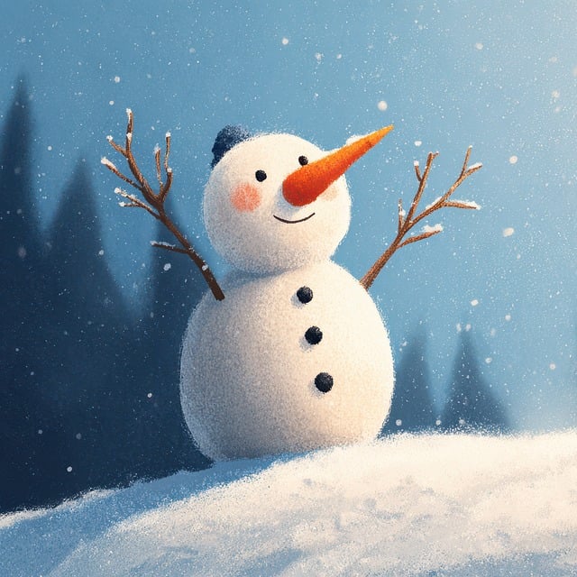 Free ai generated snowflakes serene illustration