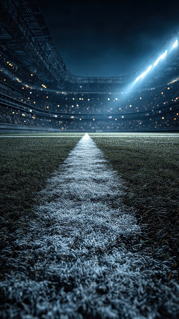 Fußball, Feld, Stadion, Lichter, Nacht