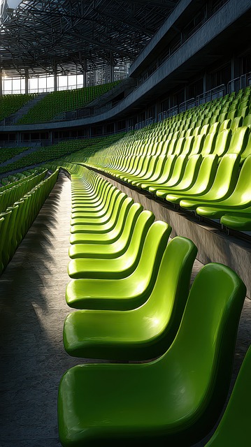 Free Sports Arena Green Seats illustration and picture