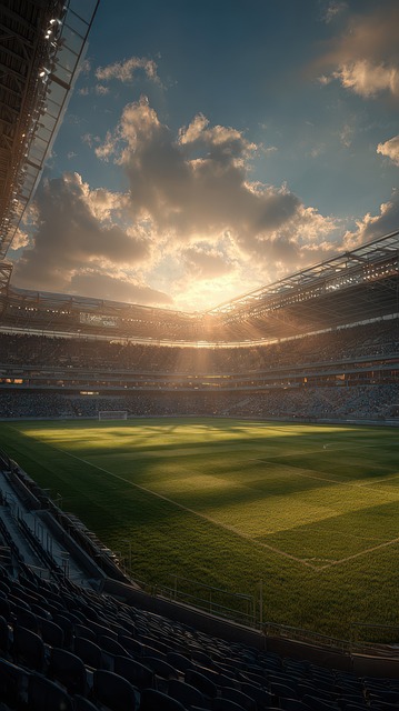 Free Stadium Sunset illustration and picture