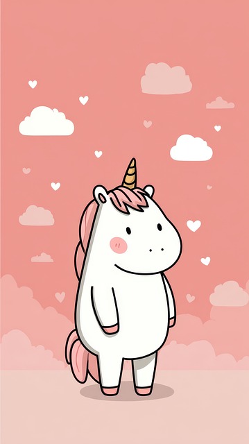 Free Unicorn Cartoon illustration and picture