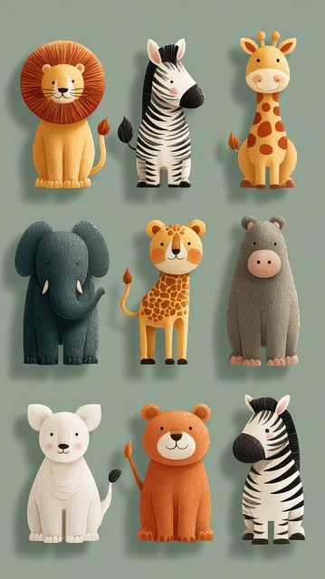 Free Animal Faces Storytelling illustration and picture