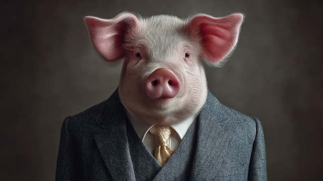 Free Pig Dressed illustration and picture