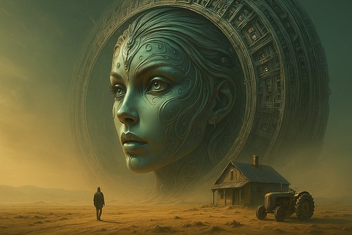 Free Surreal Sci Fi Art Alien Goddess Face photo and picture