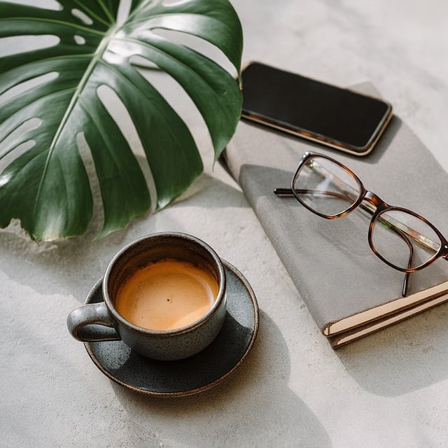 Houseplant, Coffee, Glasses