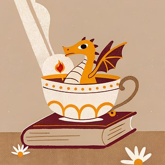 Drachen, Tee, Geschenk, Feuer, Natur
