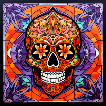 Free Mosaic Scary illustration and picture