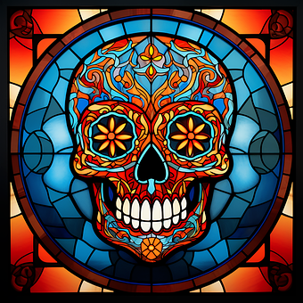 Free Mosaic Scary illustration and picture