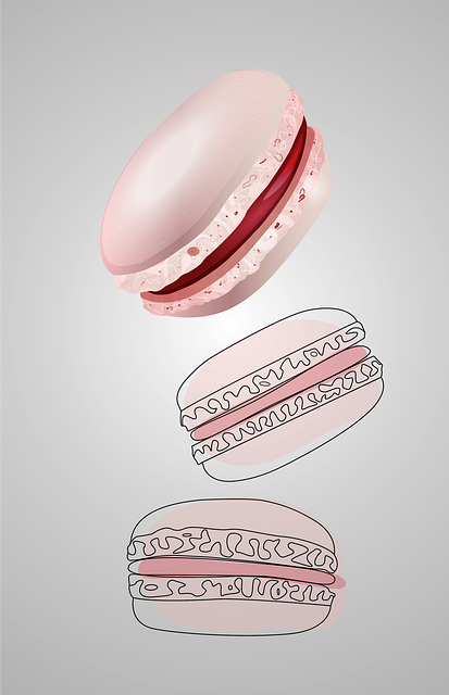 Free macaron dessert sweet illustration