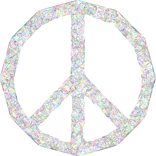 Free peace sign harmony love vector