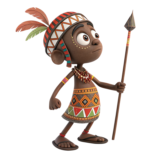 Free african afro tribe illustration