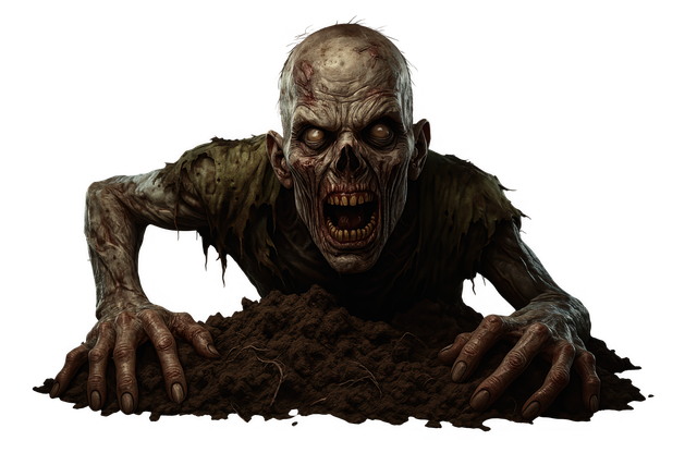 Free scary zombie undead monster horror zombie illustration
