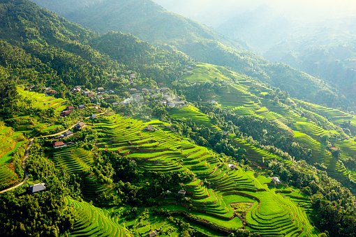 Terrasser, Ha Giang, Gade