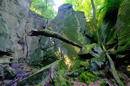 Luxembourg, Skog, Steiner, Müllertal