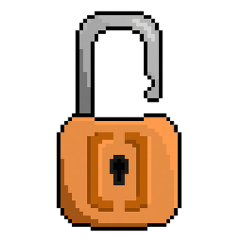Free Pixel Art Pixel Lock illustration and picture
