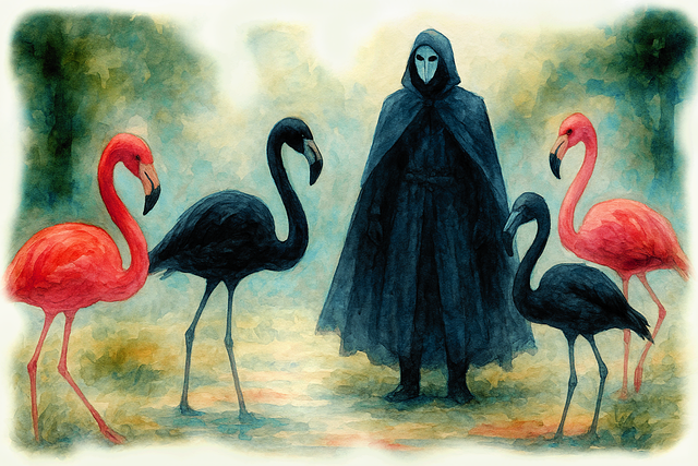 Free flamingo nature bird illustration