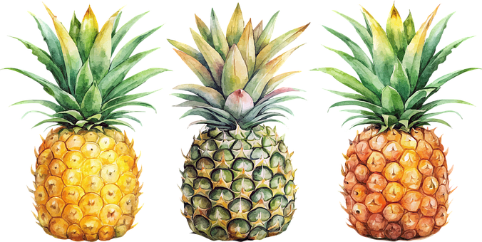 Free Pineapple Watercolor vector and picture