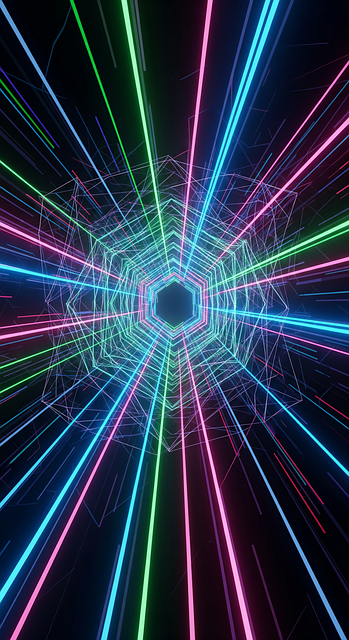 Neon, Abstrakt, Geometrisch, Glühend