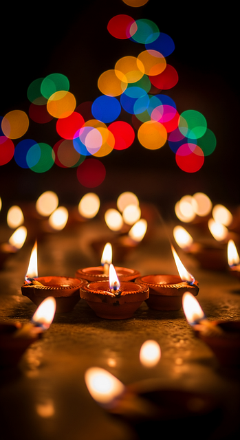 Diwali, Festival, Lichter, Lampen