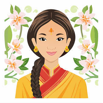 Asiatisch, Mädchen, Frau
