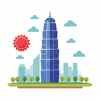 Taiwan, Taipei, Wolkenkratzer