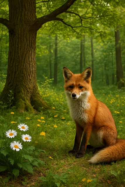 Free Animal Flowers illustration and picture
