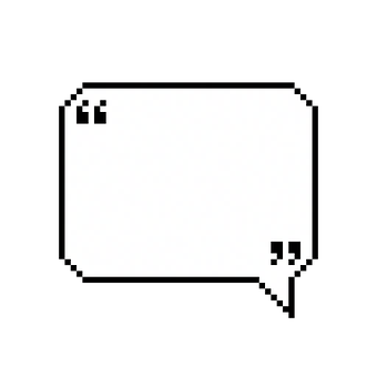 Free Pixel Art Speech Bubble illustration and picture