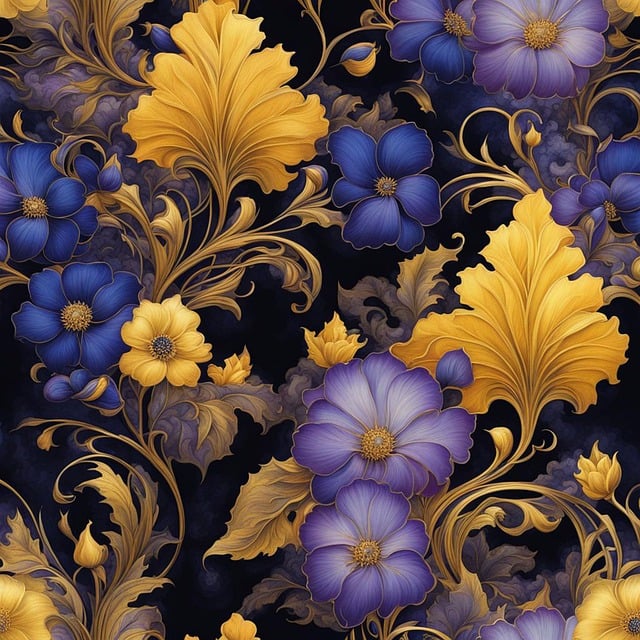 Sømløst Mønster, Mønster, Blomster