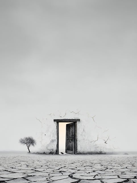 Free door opening light illustration
