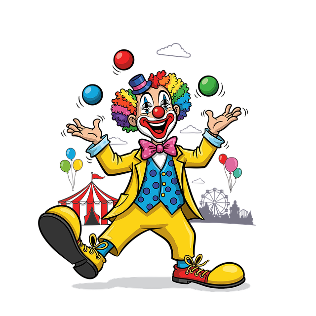 Clown, Tekenfilm, Grappig, Helder