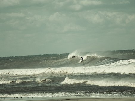 冲浪, 自然, 海, 海洋, 冲浪者, 波浪, 水, 海滩, 冲浪板, 海景