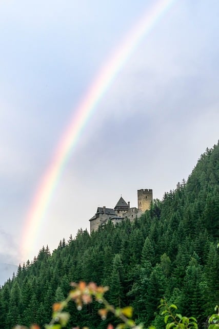 Free Castle Rainbow photo and picture