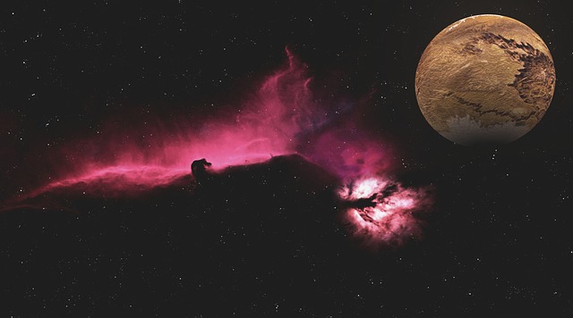 Free space 3d rendering galaxy illustration