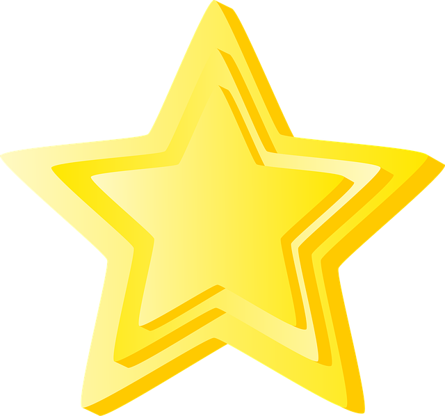 Free star yellow star shape vector