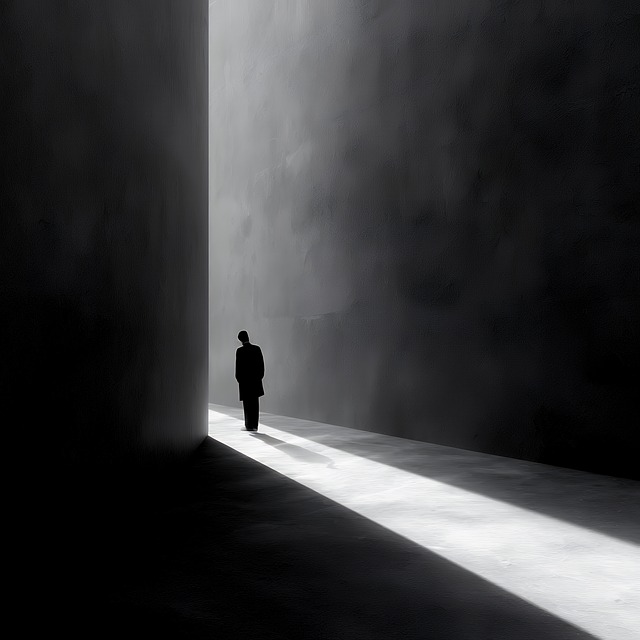 Free ai generated silhouette minimal illustration