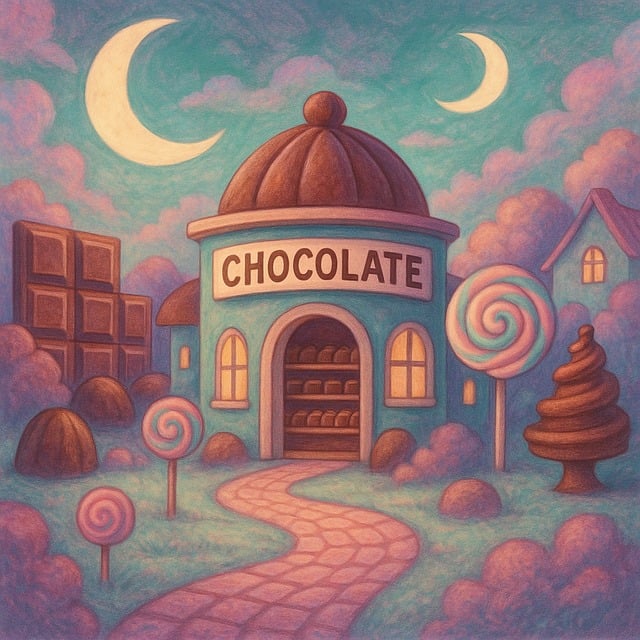 Free ai generated chocolate candy illustration