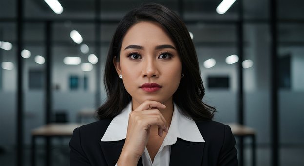 Free Asian Woman Businesswoman illustration and picture
