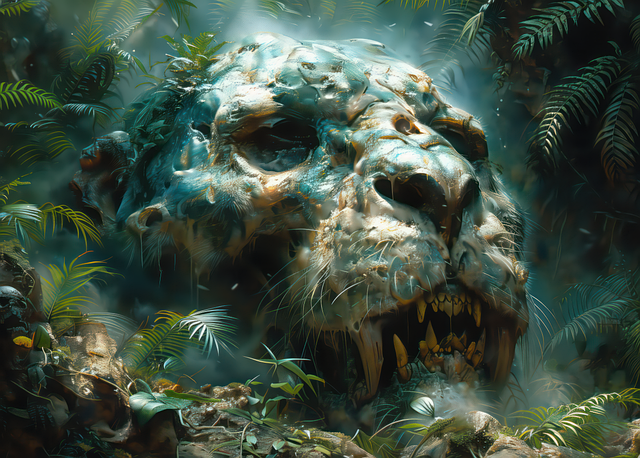 Free fantasy jungle nature illustration