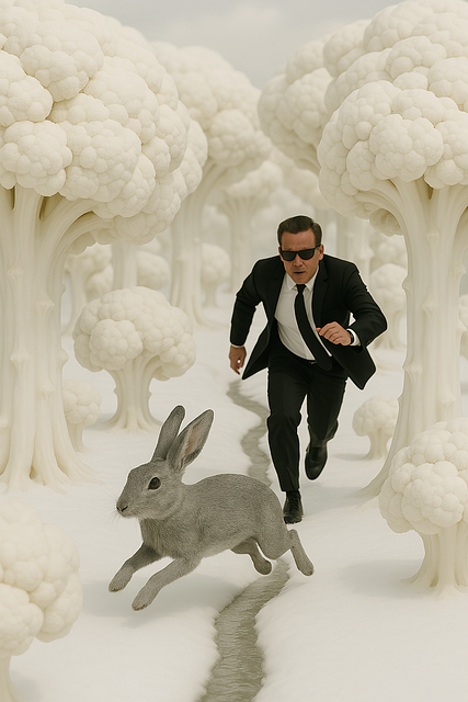 Free Rabbit Cauliflower illustration and picture